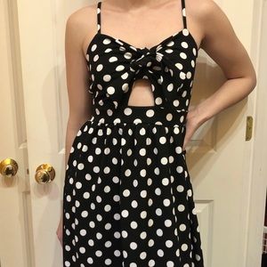 boohoo polka dot dress